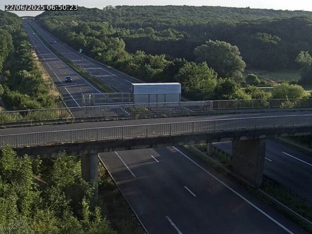 Caméra autoroute France - A31, Zoufftgen direction Luxembourg-ville, à la frontière entre la France et le Luxembourg