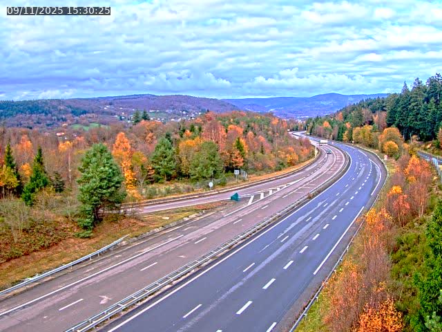 Caméra autoroute France - N57, Côte de la demoiselle direction Remiremont