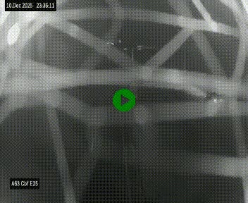 Webcam autoroute A63 en périphérie de Bordeaux au sud-est de la ville, en provenance du bassin d'Arcachon. Vue orientée vers Bordeaux