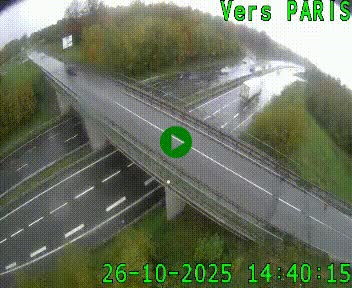 Clone of Caméra routière sur l'autoroute A20 au nord de Limoges, à la jonction avec la N520. Vue orientée vers Paris