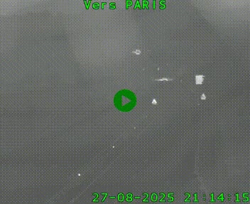 Caméra routière sur l'autoroute A20 à Bessines-sur-Gartempe. Vue orientée vers Paris