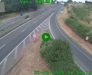 Webcam N147 au nord de Poitiers et à la jonction avec la A10