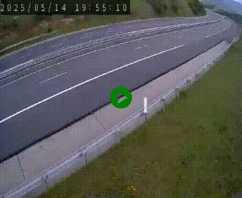 Caméra autoroutière France - A75, Engayresque, entre Millau et Séverac-le-Chateau, en direction de Montpellier