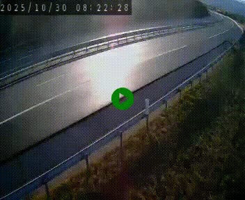Caméra autoroute A75 à hauteur de la sortie 42 (Rodez, Laissac, Aire de l'Auvergne) située sur la commune d'Auberoques, près de Sévérac-le-Château