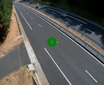 Caméra autoroute A75 à hauteur du col des Issartets en direction de Montpellier