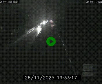 Webcam sur la N165 après le Pont de l'Iroise, à l'entrée de Brest