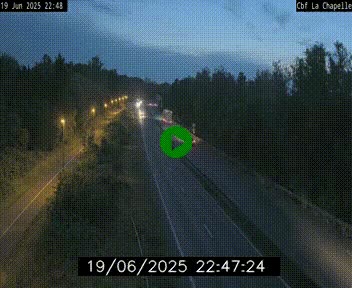 Webcam sur le périphérique de Nantes (N844) à hauteur de Porte de la Chapelle, au nord de la ville