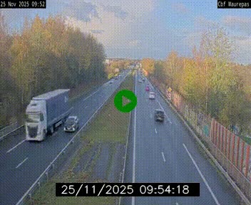 Webcam sur le périphérique de Rennes (N136) à hauteur de Maurepas, au nord de la ville