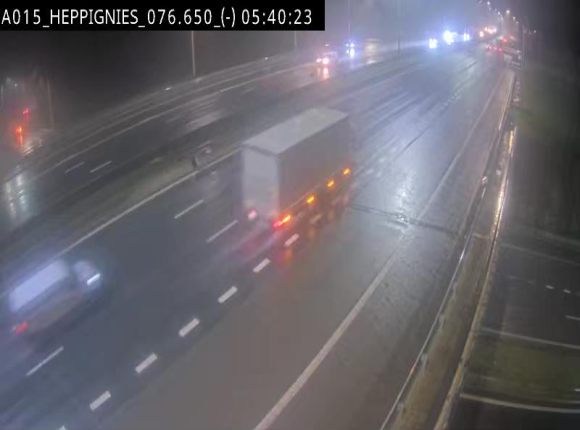 Webcam autoroute Belgique - Heppignies - E42 direction Namur - BK 76.4