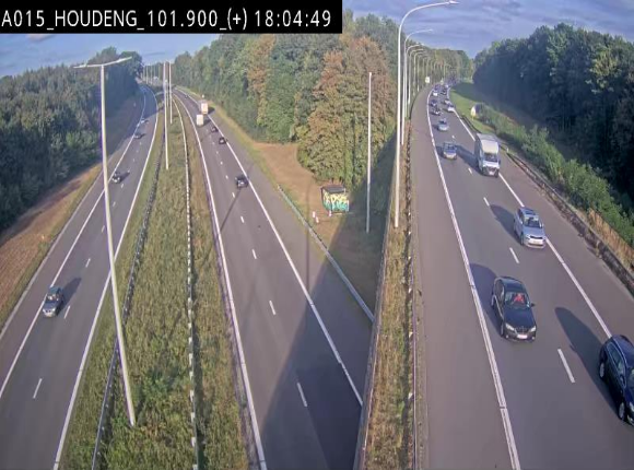 Webcam autoroute Belgique - Houdeng-Goegnies - Jonction E19/E42 direction Tournai/Mons - BK 101.85