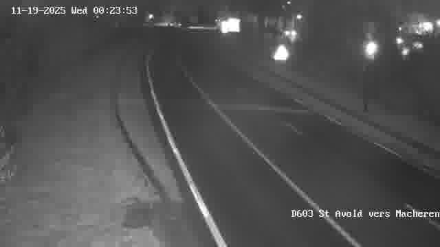 Webcam sur la D603 située à proximité de Saint-Avold. Vue orientée vers Macheren.