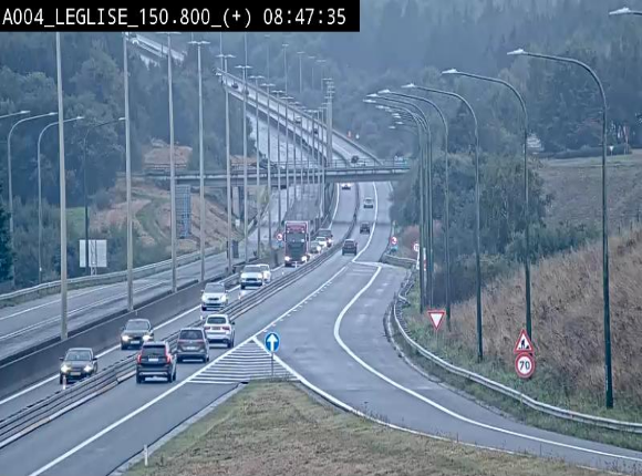 Caméra autoroute Belgique - Côte de Léglise, E411(A4) direction Luxembourg