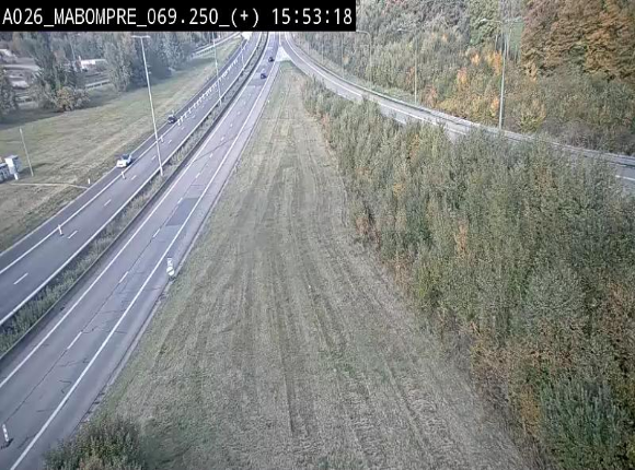 Webcam E25 (A26) à Mabompré. Vue orientée vers le Luxembourg