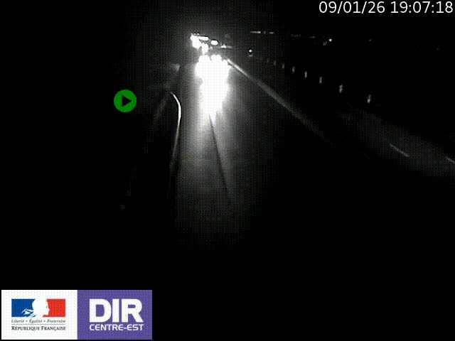 Webcam sur le contournement de Valence, sur la Nationale 7, à la jonction avec la N532, caméra orientée vers Grenoble