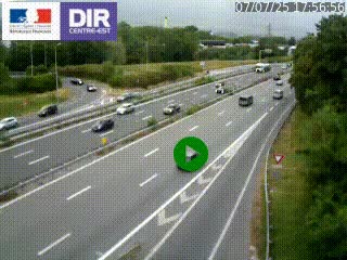 Webcam sur la Nationale 201 à hauteur de la sortie Chambéry-Nord, avant à la jonction entre l'A41 et l'A43, en direction de Lyon