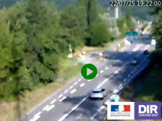 Webcam info trafic à proximité de Vizille sur la N85, au niveau du point de vue du Saut du Moine à Champagnier