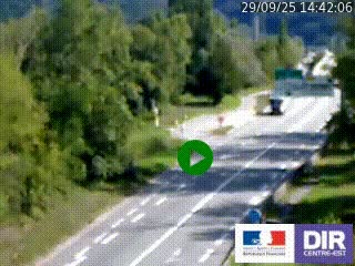 Webcam info trafic à proximité de Vizille sur la N85, au niveau du point de vue du Saut du Moine à Champagnier
