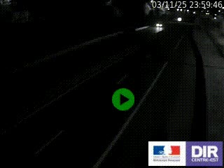 Caméra autoroutière sur l'A47 à hauteur de Givors, a proximité de Lyon. La webcam est orientée vers Lyon