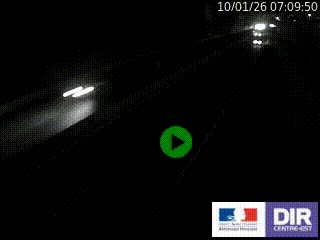 Caméra autoroutière sur l'A47 à hauteur de Givors, a proximité de Lyon. La webcam est orientée vers Lyon