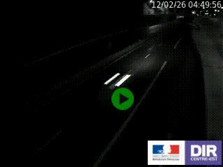 Caméra autoroutière sur l'A47 à hauteur de Givors, a proximité de Lyon. La webcam est orientée vers Lyon