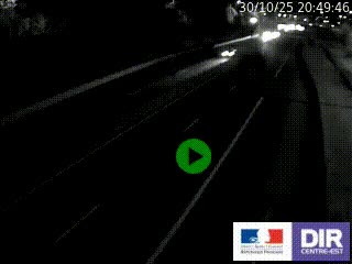 Caméra autoroutière sur l'A47 à hauteur de Givors, a proximité de Lyon. La webcam est orientée vers Lyon