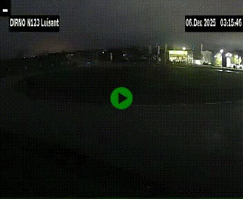 Webcam en périphérie de Chartres sur la N123, à hauteur de Luisant. Vue orientée vers Chartres