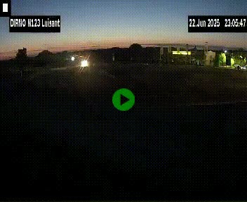 Webcam en périphérie de Chartres sur la N123, à hauteur de Luisant. Vue orientée vers Chartres