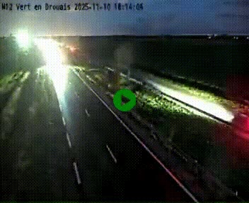 Webcam à hauteur de Vert-en-Drouais sur la N12, en périphérie de Dreux. Vue orientée vers Alençon