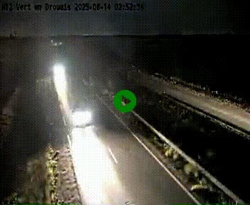 Webcam à hauteur de Vert-en-Drouais sur la N12, en périphérie de Dreux. Vue orientée vers Alençon
