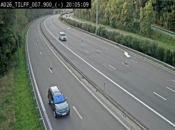Webcam autoroute A26/E25 à Esneux, en Belgique en direction Luxembourg - BK 7.9