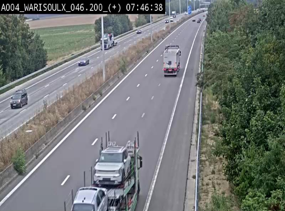 Webcam autoroute Belgique - Warissoulx - E411 - BK 46.2