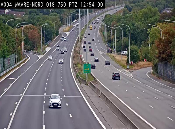 Webcam traffic E411(A4) - BK 18.7 - Bierges (Wavre Nord)