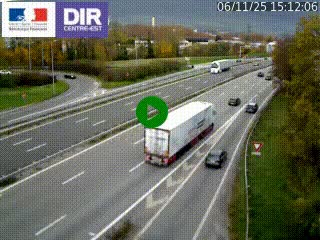 Caméra routière à hauteur de la sortie 15 Chambéry-centre au PK 4,103 en direction d'Albertville
