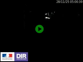 Caméra autoroute sur A6 - Valvert, près de Lyon, en direction de Paris, à hauteur de la sortie 36 Porte du Valvert