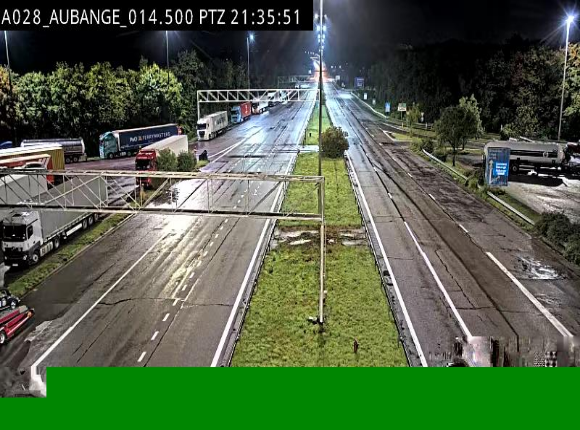 Webcam autoroute Belgique - Aubange - A28 direction Arlon - BK 14