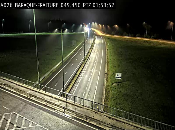 Webcam à la Baraque de Fraiture à la jonction entre l'E25 et la N89 à hauteur de Vielsalm