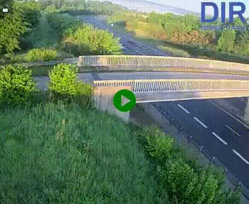 Webcam sur A84 à hauteur de Pont-Farcy, au niveau du pont autoroutier sur la Vire, au sud de Saint-Lô