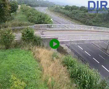 Webcam sur A84 à hauteur de Pont-Farcy, au niveau du pont autoroutier sur la Vire, au sud de Saint-Lô