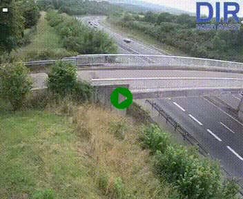 Webcam sur A84 à hauteur de Pont-Farcy, au niveau du pont autoroutier sur la Vire, au sud de Saint-Lô