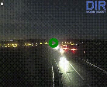 Webcam au début de l'A84 sur le périphérique Ouest de Caen (N814) à hauteur de la sortie 9, Porte de Bretagne