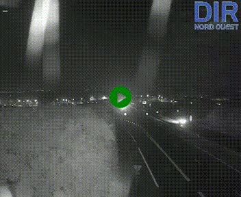 Webcam au début de l'A84 sur le périphérique Ouest de Caen (N814) à hauteur de la sortie 9, Porte de Bretagne