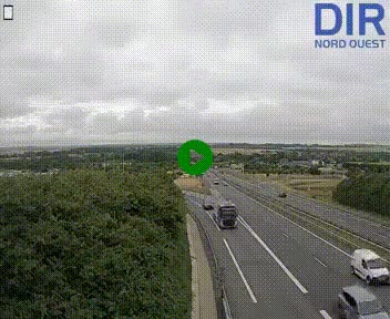Webcam au début de l'A84 sur le périphérique Ouest de Caen (N814) à hauteur de la sortie 9, Porte de Bretagne