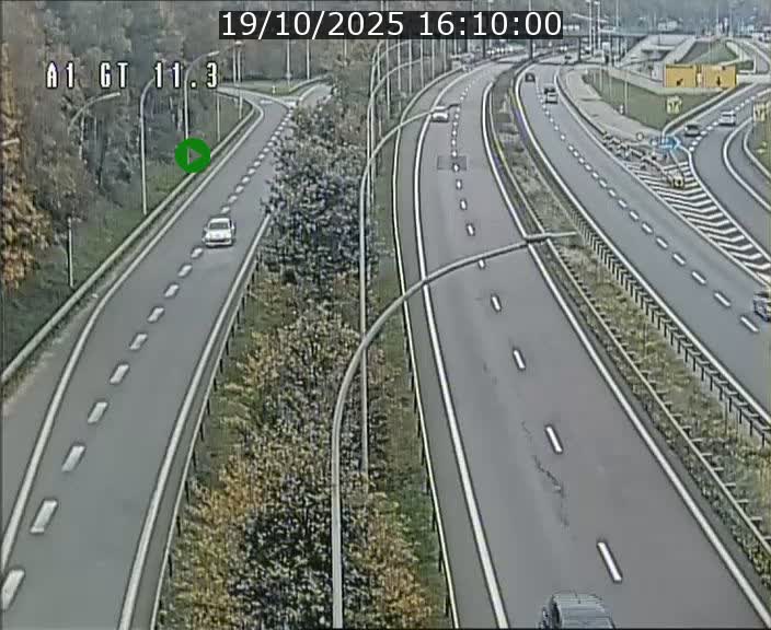 Traffic live webcam Luxembourg Senningerberg - A1 direction Allemagne - BK 11.3