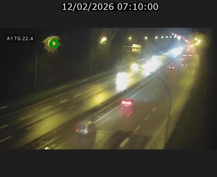 Traffic live webcam Luxembourg Flaxweiler - A1 direction Luxembourg - BK 22.4