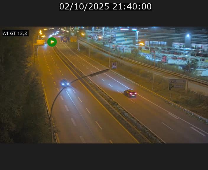 Traffic live webcam Luxembourg Senningerberg - A1 direction Allemagne - BK 12.3