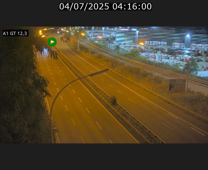 Traffic live webcam Luxembourg Senningerberg - A1 direction Allemagne - BK 12.3