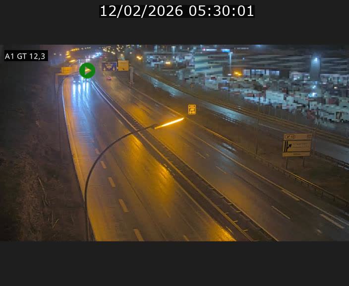 Traffic live webcam Luxembourg Senningerberg - A1 direction Allemagne - BK 12.3
