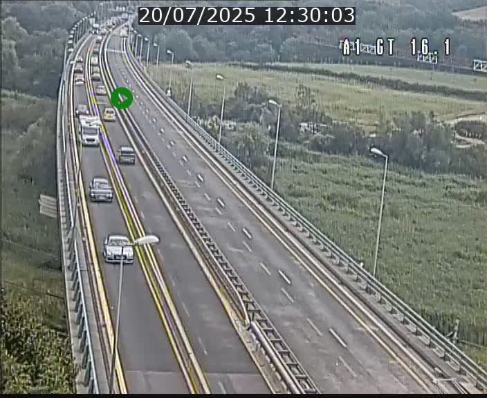 Traffic live webcam Luxembourg Niederanven - A1 direction Allemagne - BK 16.1