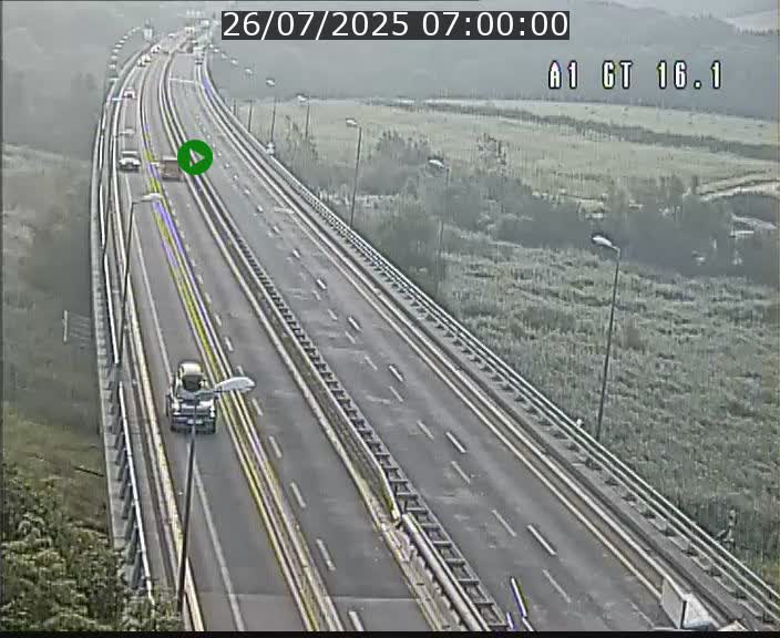 Traffic live webcam Luxembourg Niederanven - A1 direction Allemagne - BK 16.1