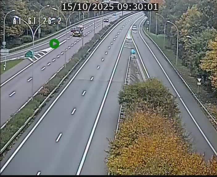 Traffic live webcam Luxembourg Grevenmacher - A1 direction Allemagne - BK 26.2